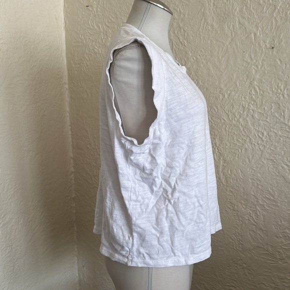 Faherty Sunwashed Slub Muscle Tank Top White XL - Picture 9 of 11